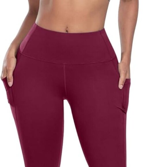 Leggings with Pockets for Women, 6 Packs Soft High Waisted Tummy Control Workout - Picture 3 of 6